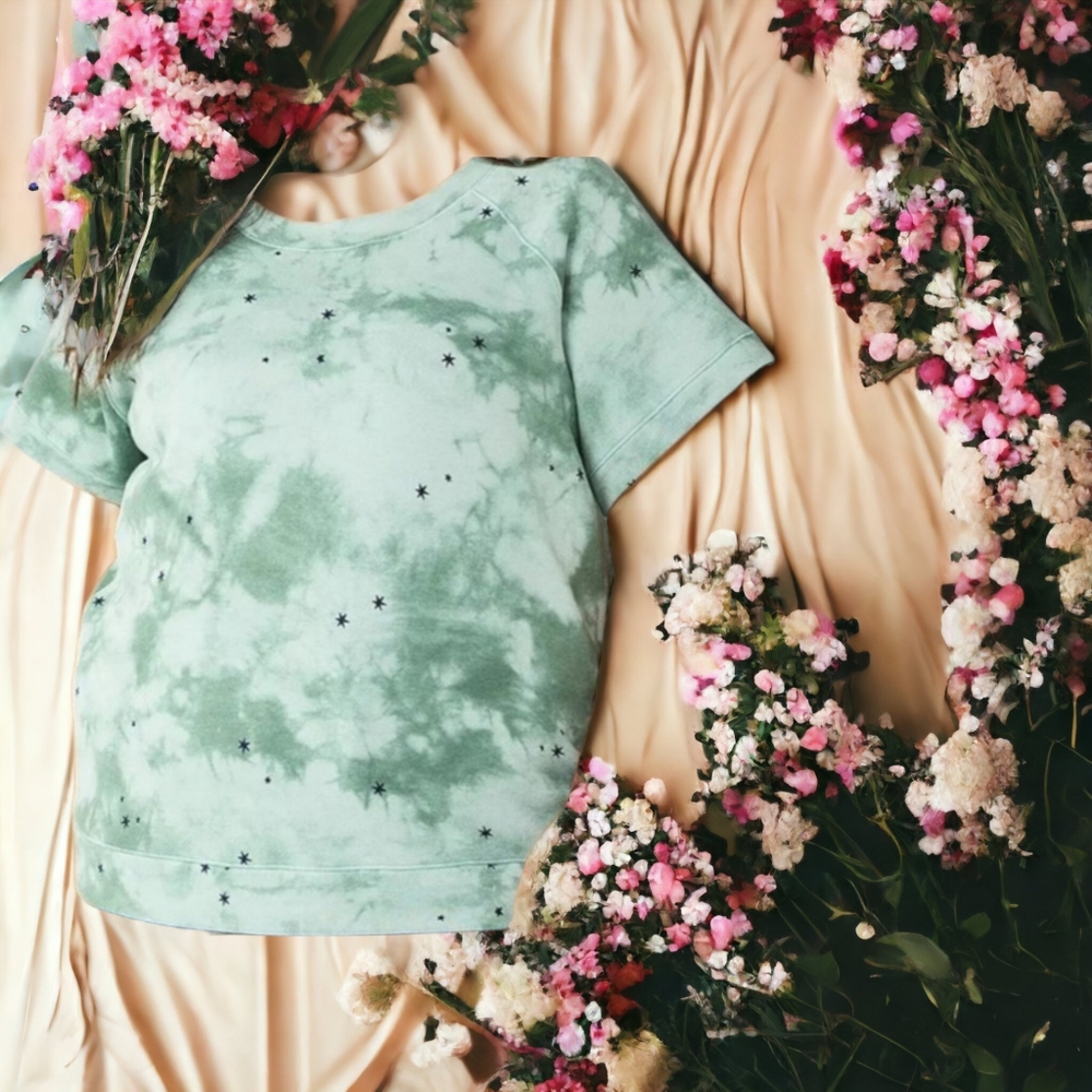 Sonoma Short Sleeve Tie-dye Star Sweatshirt